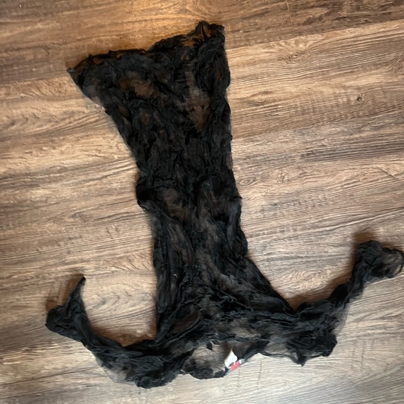 Tripp nyc Dresses & Skirts - TRIPP NYC Punk Goth EMO Daang Goodman Black Sheer Lace Dress Medium